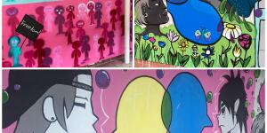 Kultur trifft Kunst als Wandgemälde